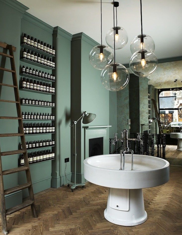 Aesop retail interior design sink